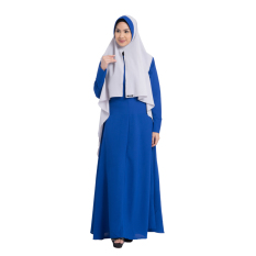Zada Irena Gamis Syar'i - Biru/Silver