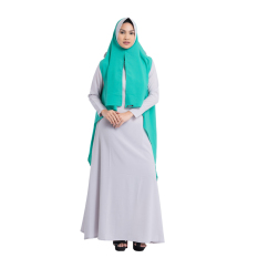 Zada Irena Gamis Syar'i - Silver-Tosca