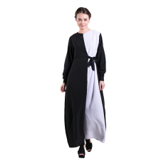 Zada Maxi Dress Basic Knot - Hitam / Putih