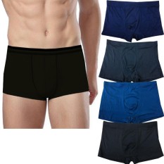 Zada Celana Dalam Pria Boxer Polos isi 4 pcs - Basic Terlaris dan Terbaru 2018