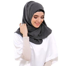 Zada Pashmina Polos Cassanova - Hitam