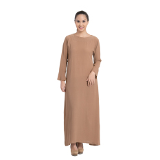 Zada Raya Gamis Maxi Dress - Cokelat Milo