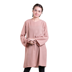 Zada Tunik Peplum - Coklat Muda