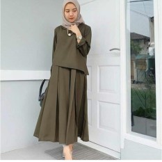 Baju wanita/Blouse/Kemeja Wanita/Jumpsuit/Playsuit Wanita/T-Shirt/Wanita/Dress Wanita/Baju Muslim/Jumpsuit/Sweater & Cardigan Wanita Baju Tidur & Santai Wanita Tunik Wanita Jaket Denim Wanita BAJU WANITA ZAITUN DRESS 3