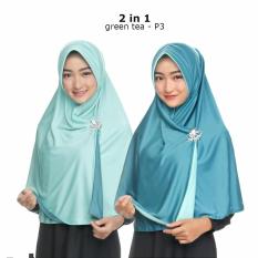 Zannah Hijab 2 Warna Bolak Balik Syari Pricilla Original / Jilbab Instan / Hijab Instan / Kerudung Instan / Jilbab Syari / Jilbab Khimar / Jilbab Instan Murah / Jilbab Instan Terbaru / Jilbab Besar / Jilbab 2 in 1