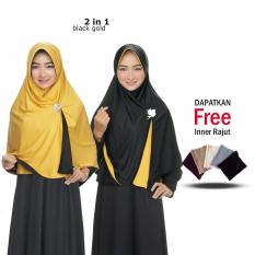 Zannah Hijab Jilbab Instan Bolak Balik Kerudung Instant Syari Jumbo Fashion Muslim Wanita Remaja Khimar Instant Termurah Paling Laris Best Seller Original Grade A - Free Inner