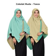 Zannah Hijab Paling Murah Jilbab Segi Empat Bolak Balik Jumbo Khimar Segi4 Syari Kerudung Dua Warna Persegi 2in1 Fashion Muslim Wanita Muslimah Terbaru Modern Model Sekarang Paling Laris Best Seller Harga Grosir