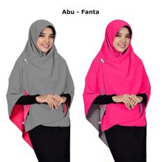 Zannah Hijab Paling Murah Jilbab Segi Empat Bolak Balik Jumbo Khimar Segi4 Syari Kerudung Dua Warna Persegi 2in1 Fashion Muslim Wanita Muslimah Terbaru Modern Model Sekarang Paling Laris Best Seller Harga Grosir