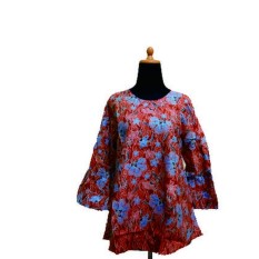 Zarra Batik Bali Baju Batik Wanita Lengan Panjang Multiwarna