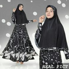 Zaskia Syari Hitam Pakaian Hijab Gamis Muslim Baju Wanita