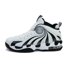 ZAZAZ Pria Basket Sepatu Perempuan Ankle Boots Outdoor Pelatih Atletik Putih