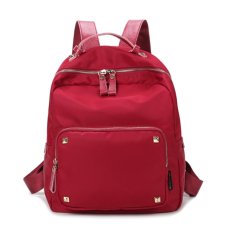 ZeeBee Fashion Oxford Backpack / Tas Ransel Wanita / Tas Fashion-Red