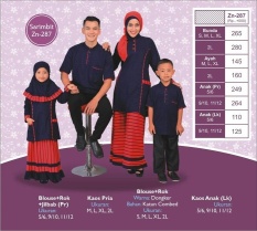 Zenitha Sarimbit ZN 287 - Katun Combed - Jual Baju Keluarga Muslim Or