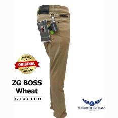 ZG Boss - Celana Jeans Panjang Pria Stretch Denim - Warna Wheat