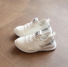 ZH Boy Sneaker Bayi Lembut Sole Sepatu Net Sepatu Putih And Putih Sepatu Putih