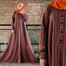Zharifa Maxy Kaos Nevada Ld 110 Cm Pb 140 Cm Fit Up Xl Kancing Dada Saku Dalam Busana Muslimah Syari