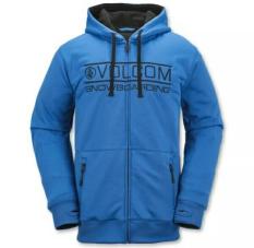 Zipp Hoodie Volcom Snowboarding Blue * Murah