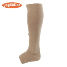 Ritsleting Joint Care Pelindung Elastis Kaus Kaki (Kulit) (Jual Dalam 1 Pair) (L/XL) -Internasional