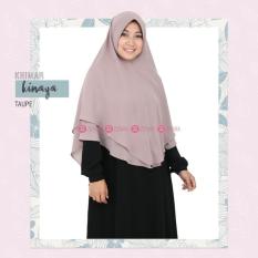 Zizara Khimar Kinaya Taupe - Hijab Kerudung Khimar Jilbab Syari