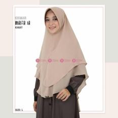 Zizara Khimar Maiza 1A Khaky - Hijab Kerudung Khimar Jilbab Syari