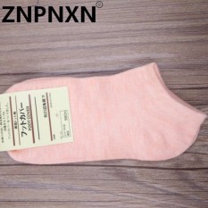 ZNPNXN KAUS Lucidity Musim Panas Musim Gugur Kartun Socks Woman Socks Wanita Fashion Warna Solid Classic Kapas Kaus Kaki Multicolor-Intl