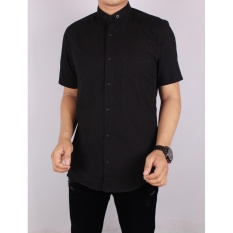 Zoeystore1 Kemeja Polos Pria Lengan Pendek / Kemeja Hitam Kerja Cowok / Kemeja Santai / kemeja Flanel / Kemeja Flannel / Kemeja Pantai / Kemeja Batik 5025 M,L,XL Cotton