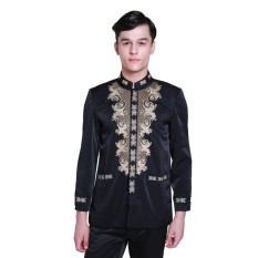 Zos Baju Koko Atasan Pria Baju Jas Koko Fashion Pria Bordir Baju Muslim Pria Tangan Panjang