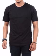 ZOS T-Shirt Pria Kaos T-Shirt Distro Atasan Pria Lengan Pendek O Neck Bisa Untuk Kaos Sablon - Hitam