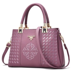 ZUUCEE Wanita Fashion Handbags PU Leather Shoulder Lady Tas Messenger Big Leisure Handbag untuk Wanita, China (ungu)