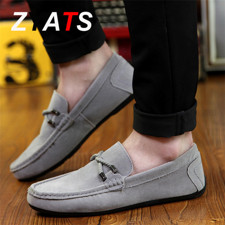 ZYATS 2018 Sepatu Kulit Pria Baru Yang Berminyak With Nafas Kasak Bergetar