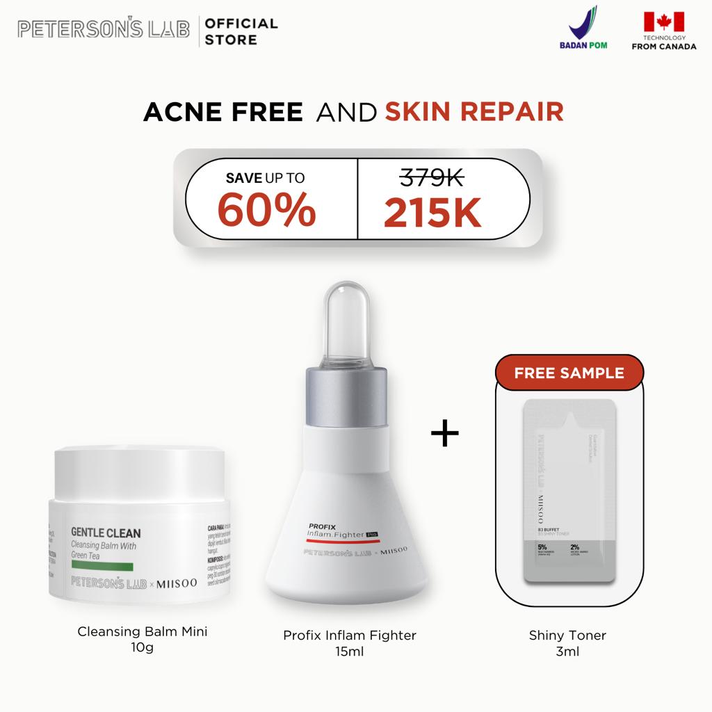 Peterson's Lab Acne Free & Skin Repair Kit Lazada Indonesia