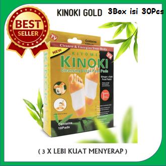 Minmin Store Koyo Detox Gold 3Box Isi 30 Pcs - Kinoki Foot Patch - 3 Box Isi 30 Pcs Koyo Kinoki Original
