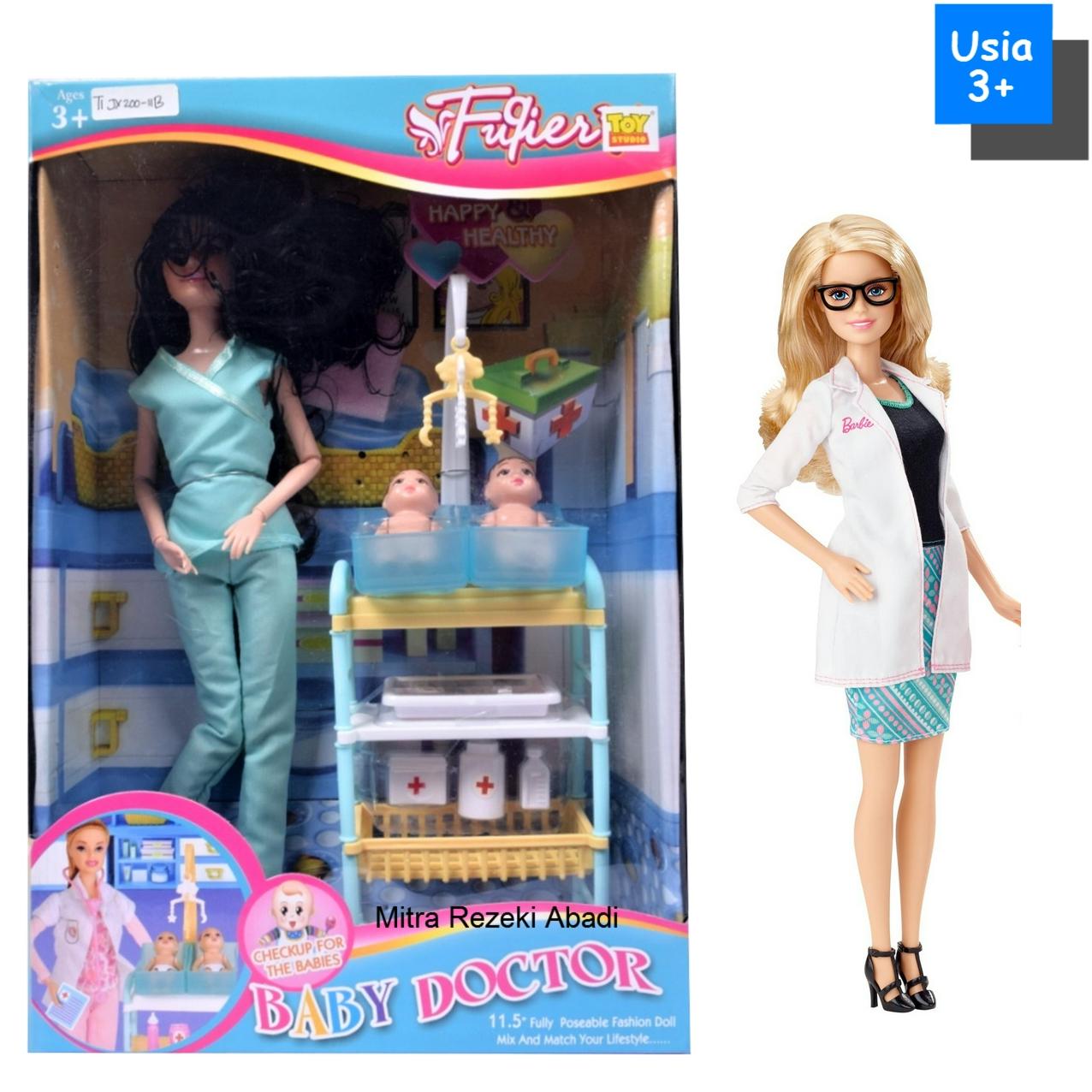 Mainan Boneka Barbie Baby Doctor Set Lazada Indonesia