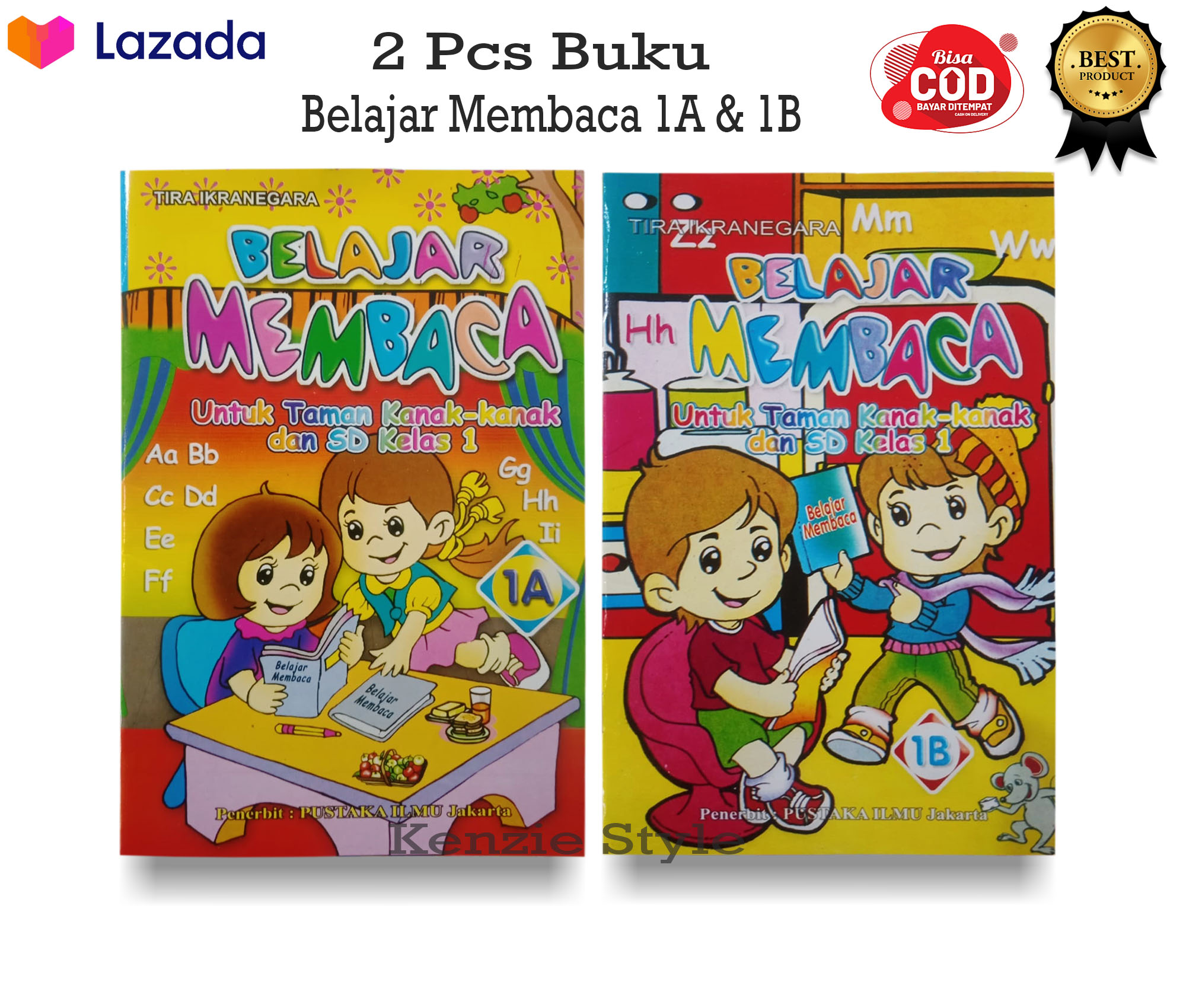 Paket 2 Pcs Buku Belajar Membaca Untuk Anak Paud Tk Dan Sd 1a 1b