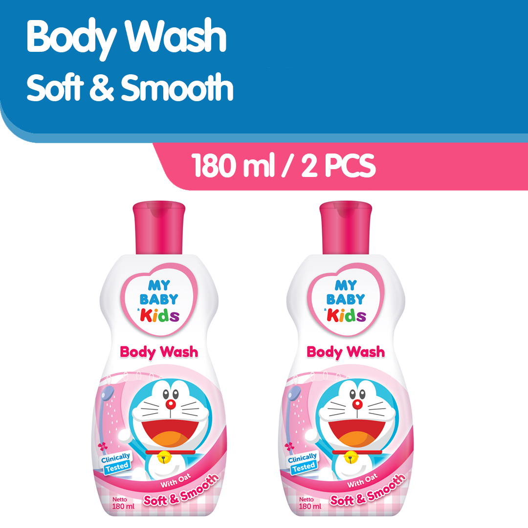 MY BABY Kids Body Wash Doraemon 180 ml (2 pcs) Sabun Mandi Cair Anak