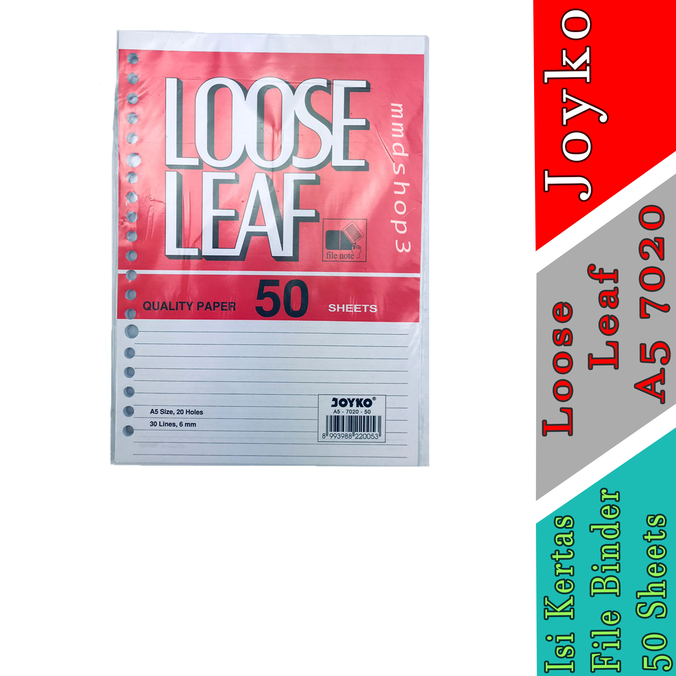 Isi Kertas File Binder - Joyko - Loose Leaf A5 7020 - 50 Sheets ...