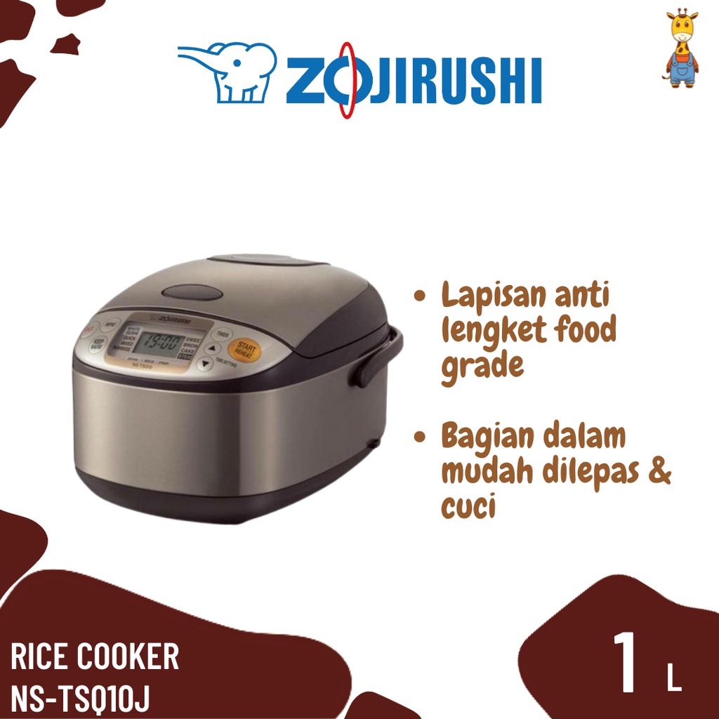 Zojirushi Rice Cooker NS TSQ10 Rice Cooker Digital Fuzzy Logic