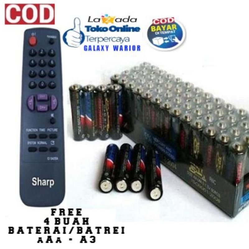 Remote TV Tabung - Remote Control TV Tabung & CRT + Free baterai A3 4 Buah.