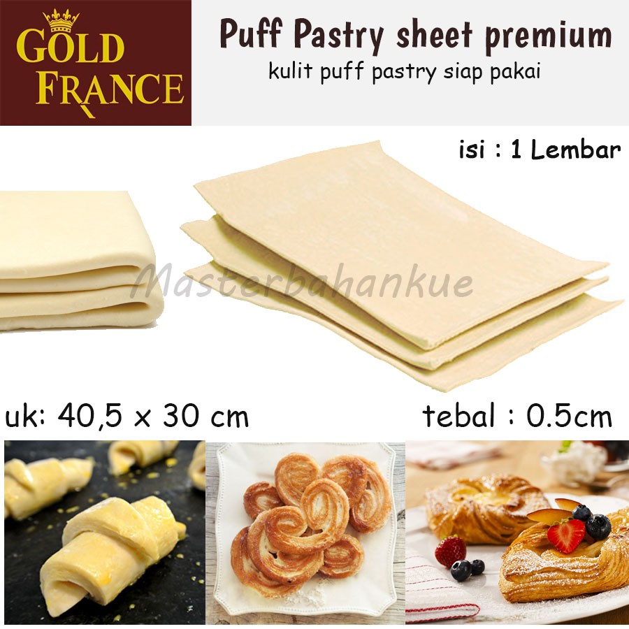 Gold France Puff Pastry Premium Ready Stock Lazada Indonesia