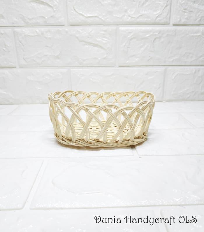 KERANJANG KIRING MINI KIRING OVAL NO 5 Keranjang Rotan Serbaguna