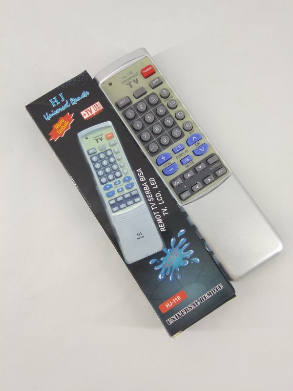 Remot Remote TV HJ-116 Tabung LCD LED Multi Universal (Toshiba, LG, Samsung, Sharp, Polytron, Dll)