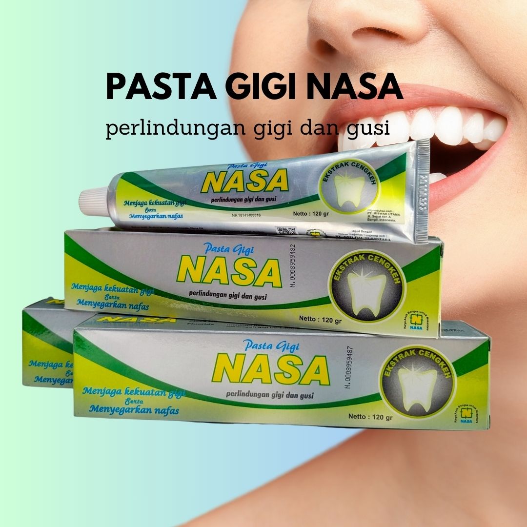 Pasta gigi nasa perontok karang gigi murah pencegah bau mulut dan gigi