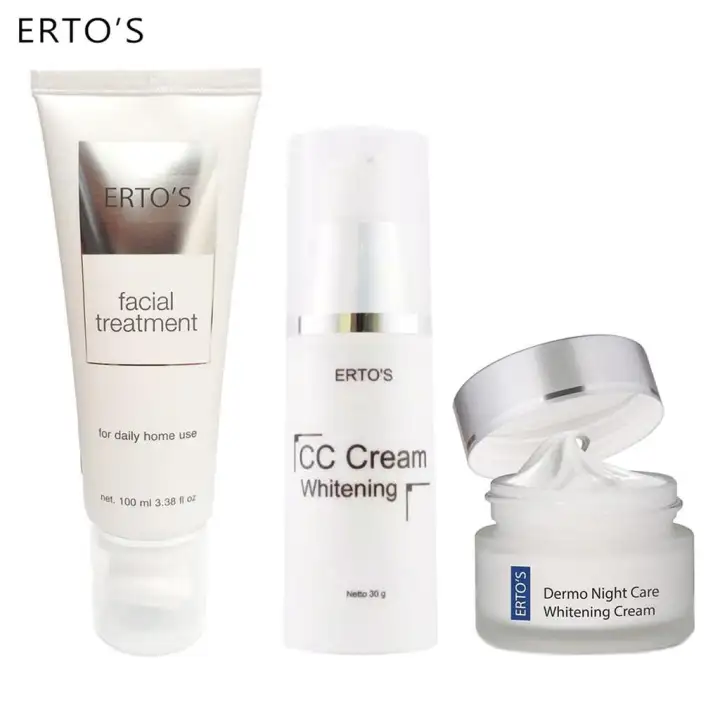 Ertos Paket Pemula Facial Treatment Cc Cream Night Cream Lazada Indonesia