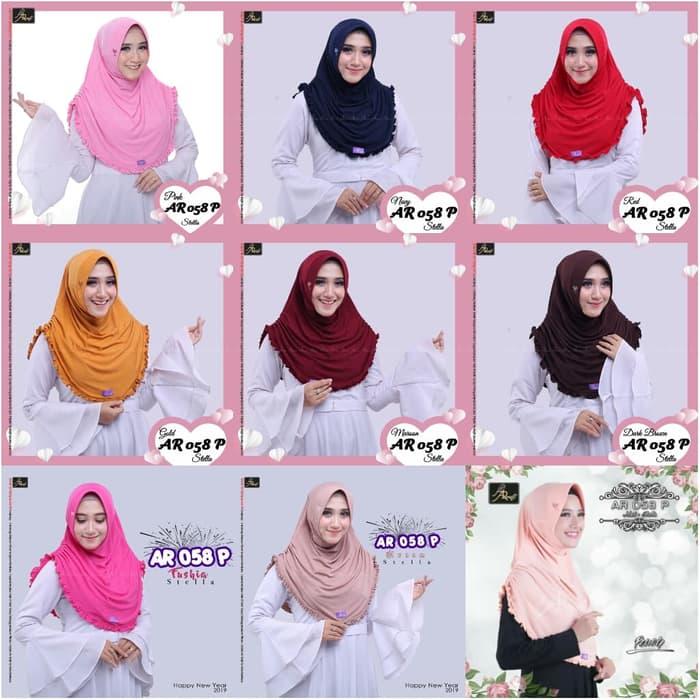 PROMO hijab instan Arrafi Rumana Rempel A58p jilbab kerudung bergo pashmina TERBARU