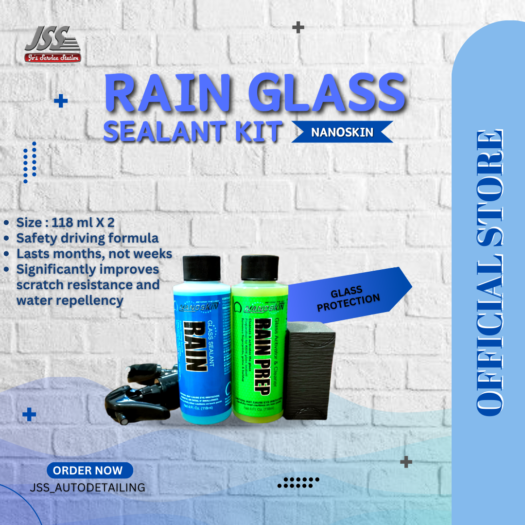 Nano SKin RAIN Glass Sealant Kit Pembersih dan Repellant Kaca