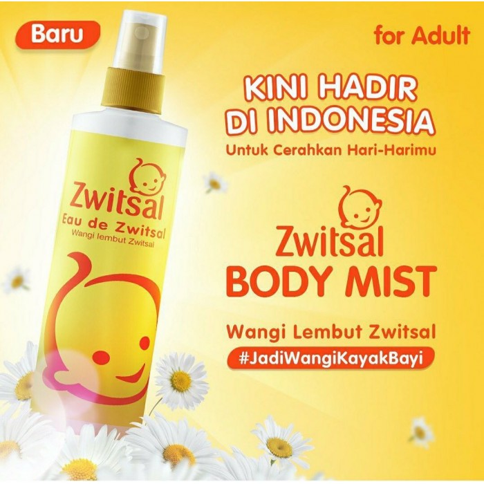 zwitsal eau de toilette body mist 100ml