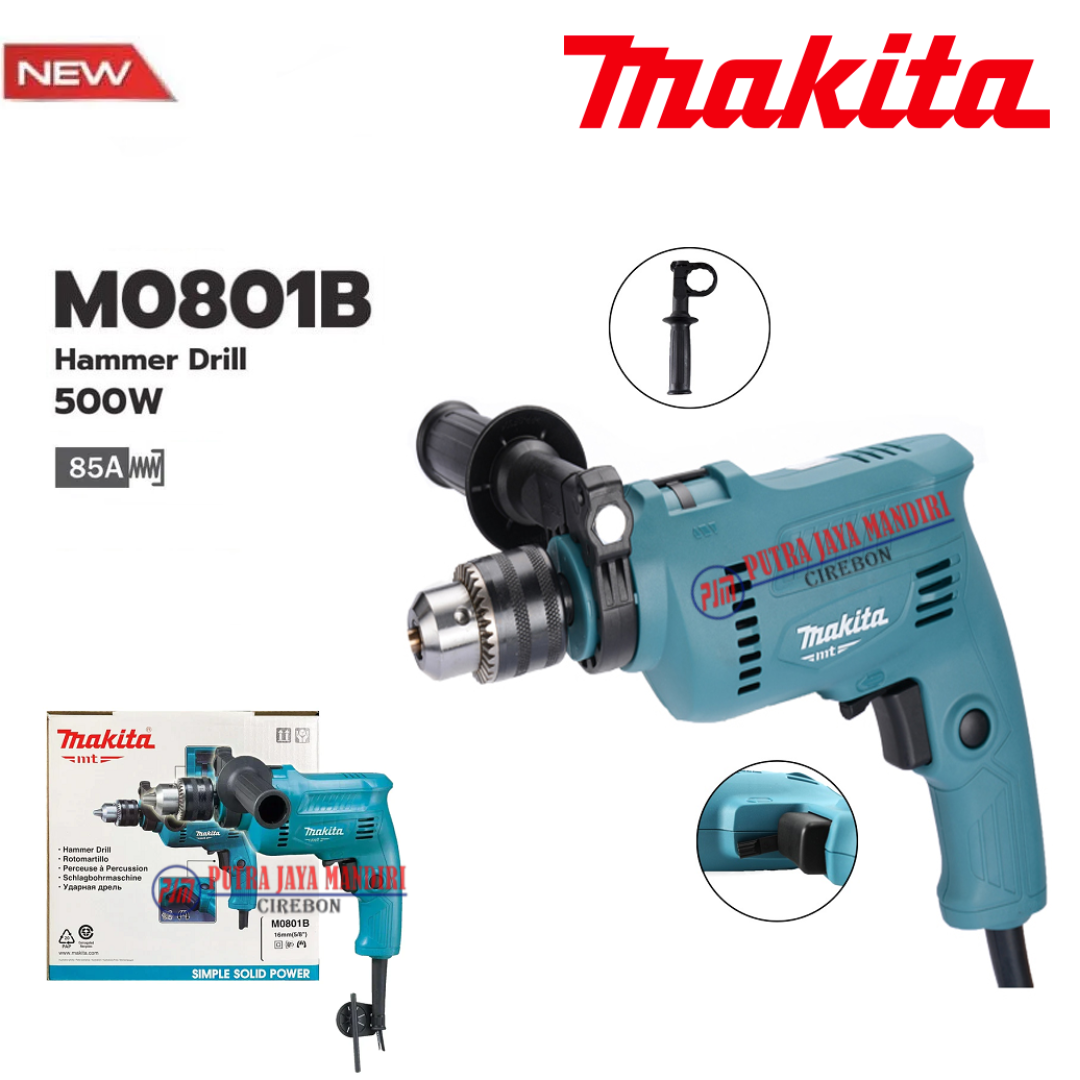 Makita Hammer Drill 500w Makita M0801B Mesin Bor Hammer Drill M
