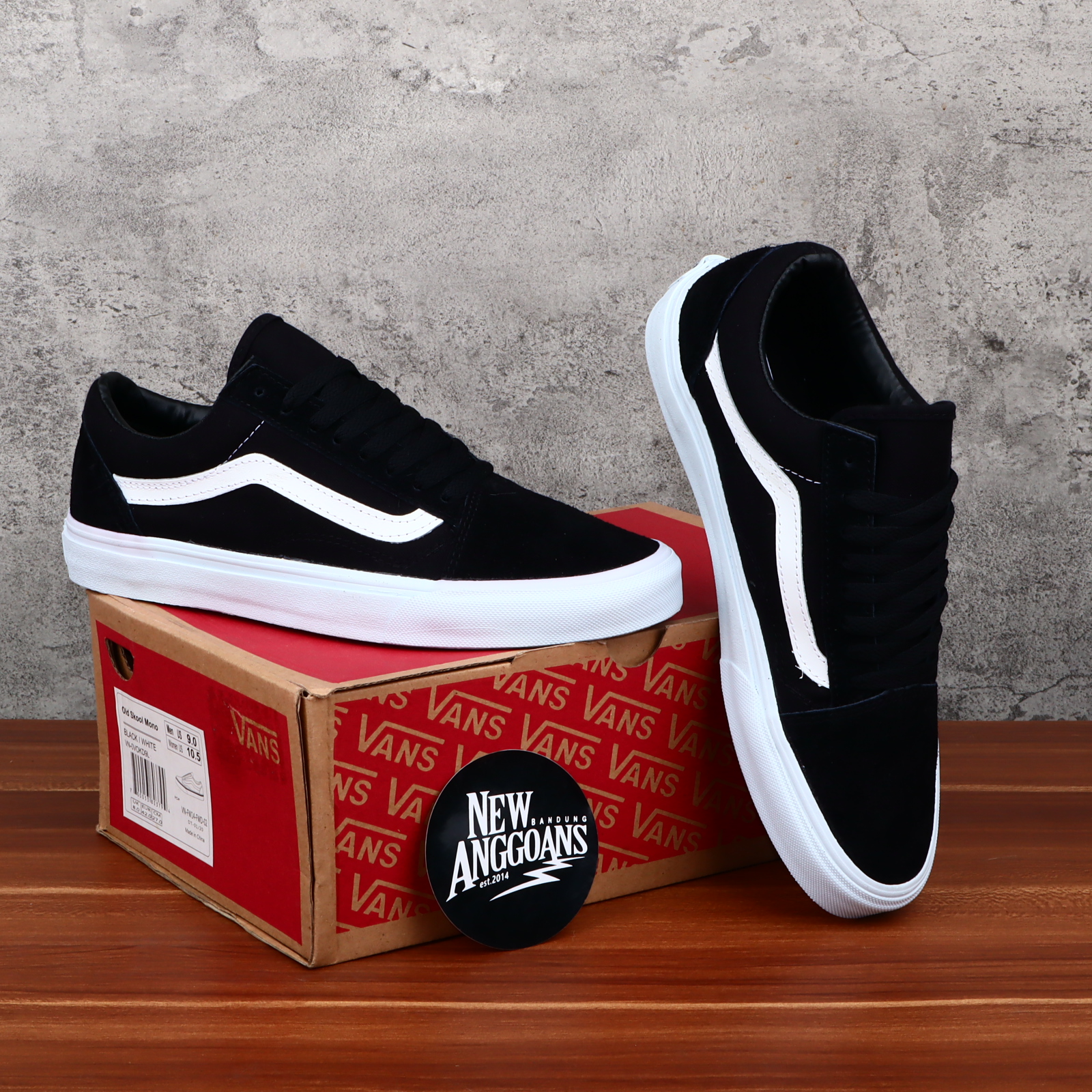 vans old skool platform mono black