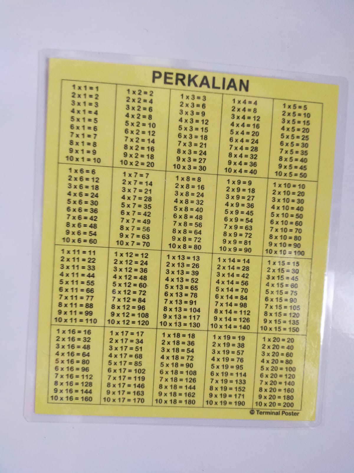 Tabel Perkalian Pembagian Bolak Balik Lazada Indonesia 3744