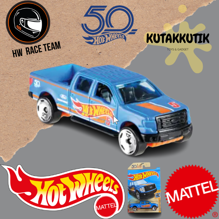 Hot Wheels Anniversary Pickup Truck 2009 Ford F 150 Hw 50 Race Team Lazada Indonesia 3015